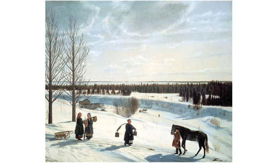 Nikifor Krylor  romantisme russe Hiver russe 1827